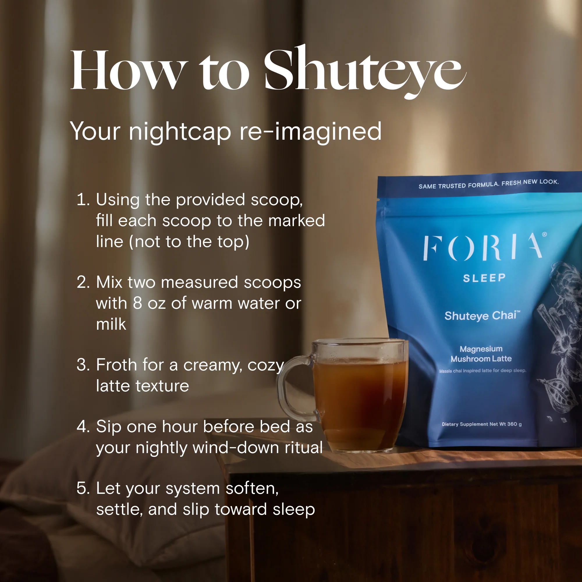 Shuteye Chai - Magnesium Mushroom Latte - Image 3